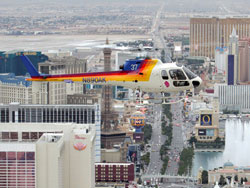 Helicopter night tour over Strip