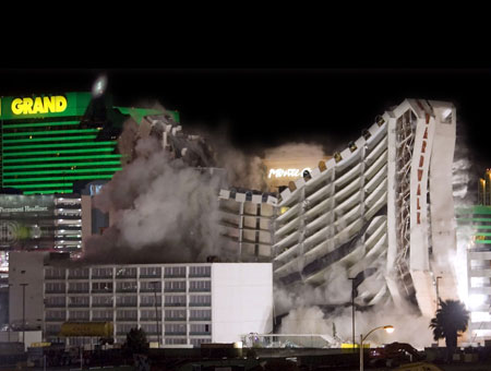 Boardwalk Las Vegas implosion