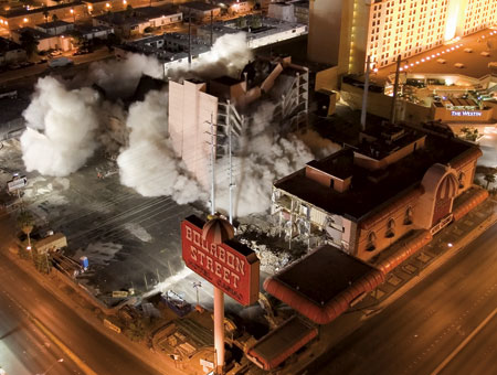 Bourbon Street Las Vegas implosion