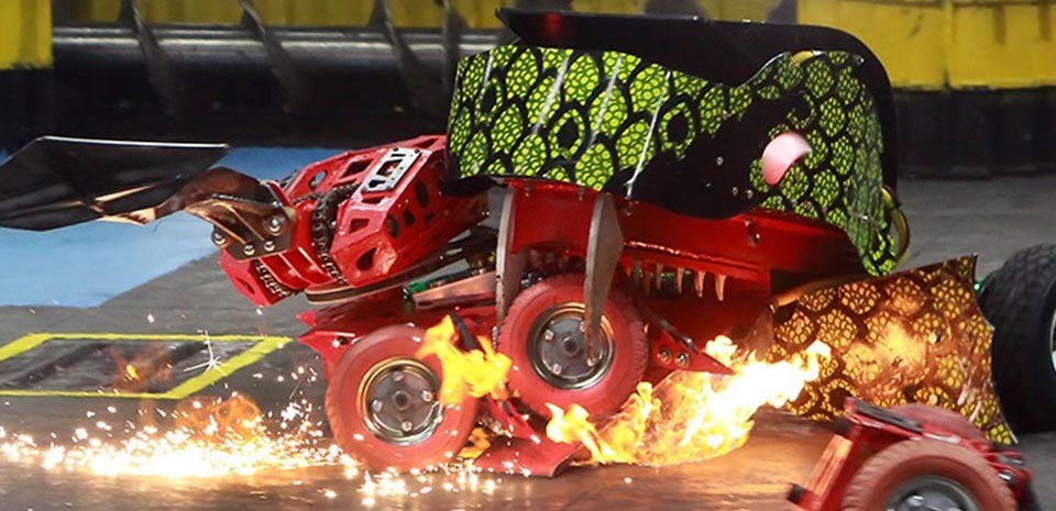 BattleBots Destruct-A-Thon Killer Robots Fighting at BattleBots Arena behind Horseshoe Las Vegas