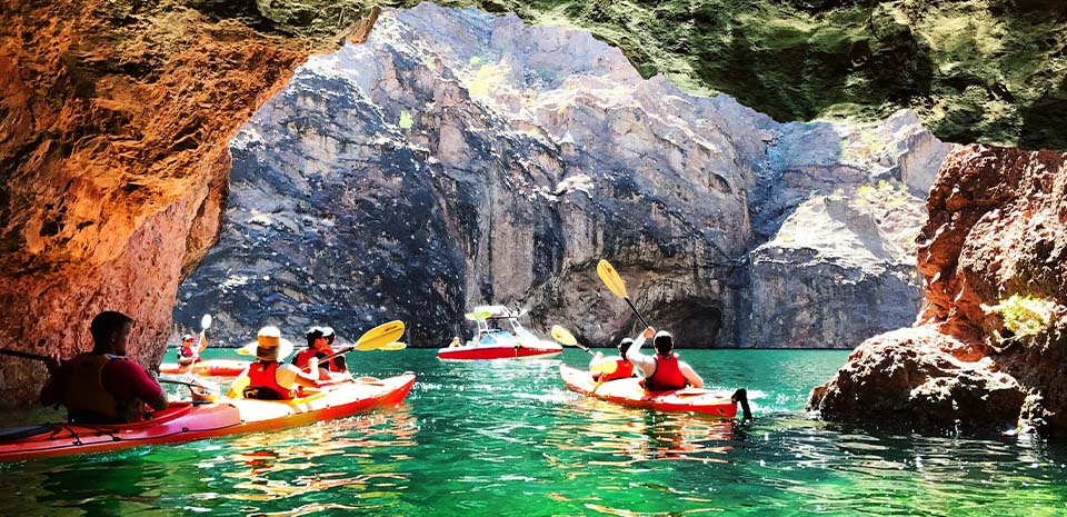 Black Canyon kayak tour Colorado River below Hoover Dam Emerald Cove