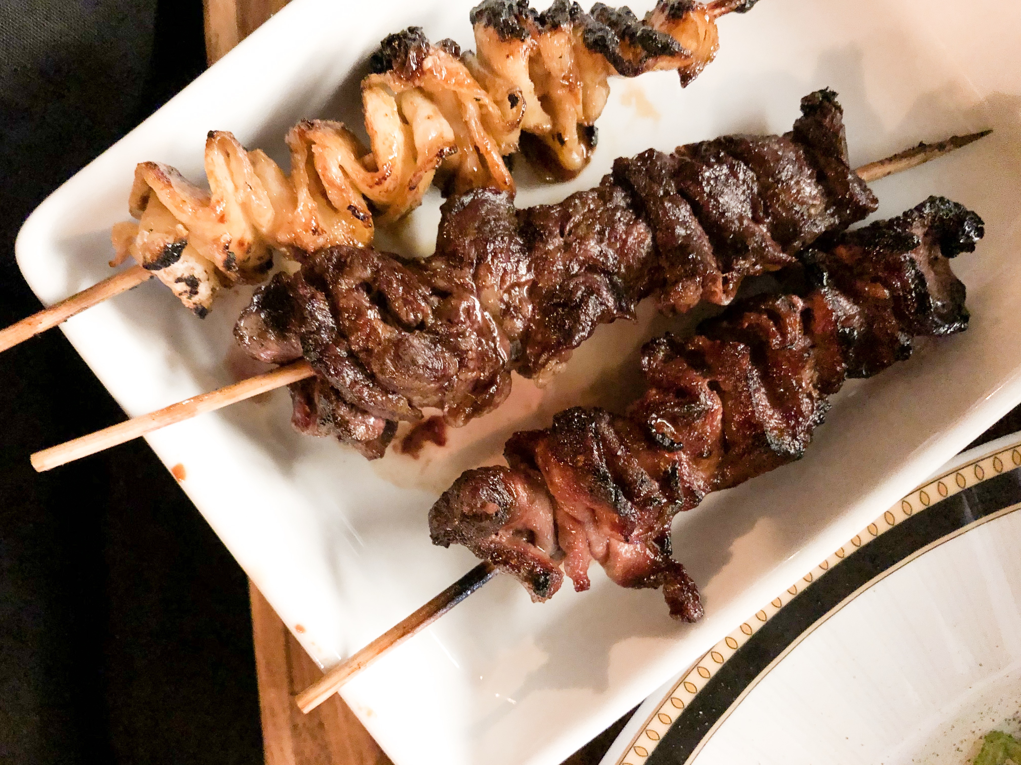 Japanese robata izakaya-style food with a yakitori bar