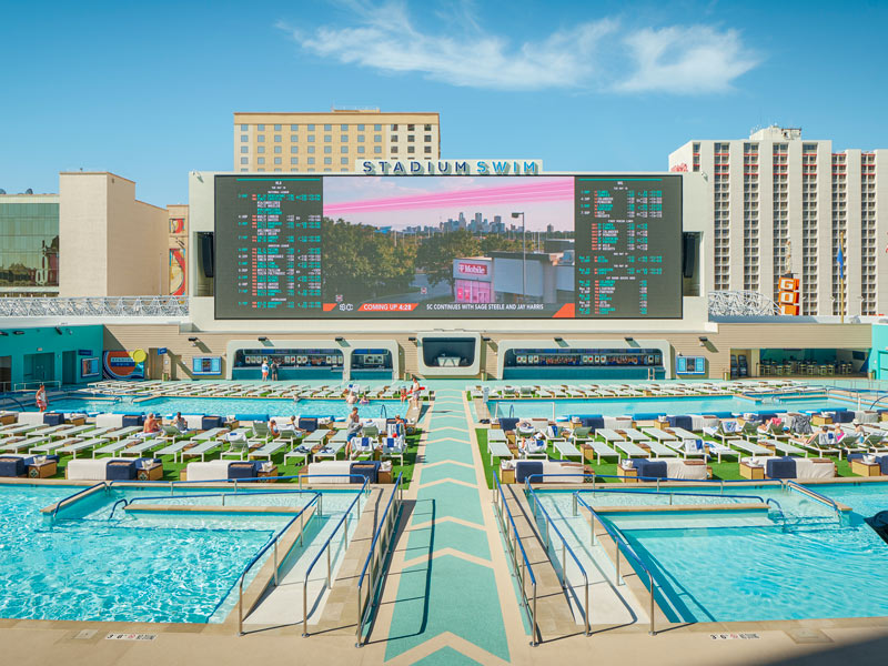 Circa’s Stadium Swim - Adults Only (21+) - Circa's Stadium Swim has multiple pools and an enormous, state of the art screen for excellent viewing.