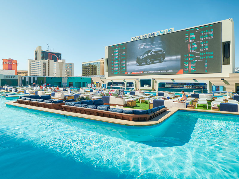 Circa’s Stadium Swim - Adults Only (21+) - Enjoy shimmering blue waters and ample seating at Circa's Stadium Swim.