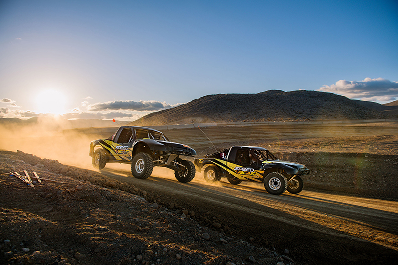 Vegas Off-Road Experience - Two Off-Road Vehicles Racing in the Desert