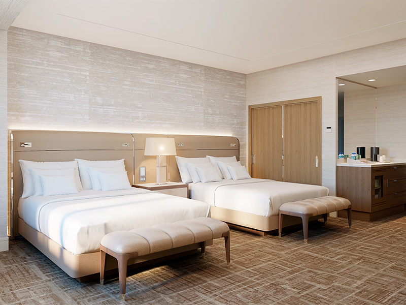 Executive Two Queen Suite with Patio - NEWLY REMODELED