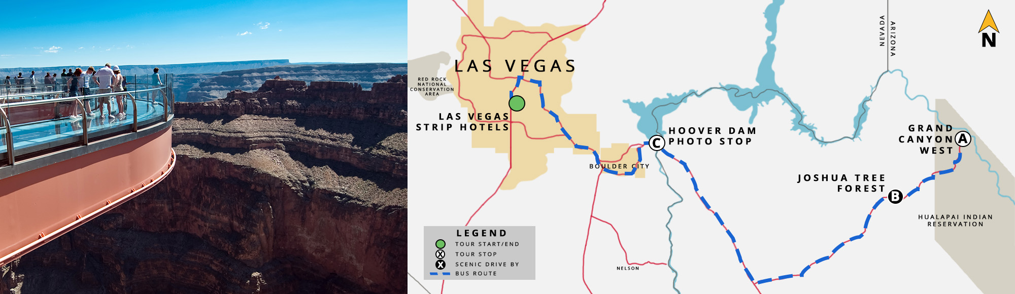 Grand Canyon West Rim and Hoover Dam Photo Stop Bus Tour Tour
