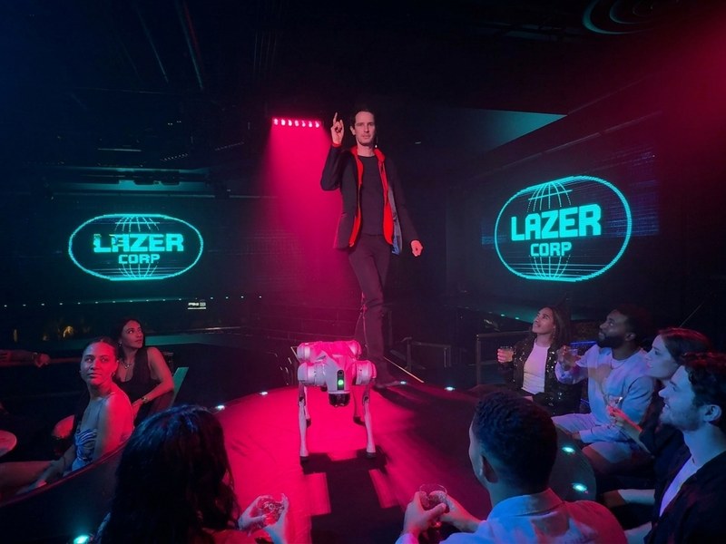 HACKED - Keelan Leyser takes magic into the audience as a robotic dog joins the action at HACKED.