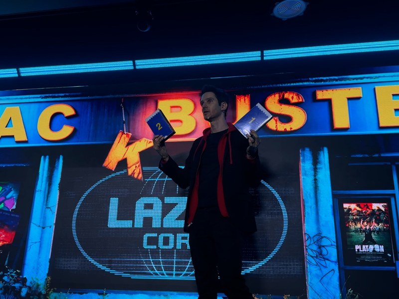 HACKED - Keelan Leyser channels HACKED’s retro-tech energy during a bold onstage prediction routine.