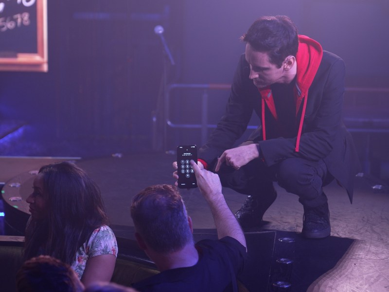 HACKED - Keelan Leyser brings the magic within arm’s reach during an intimate audience interaction.