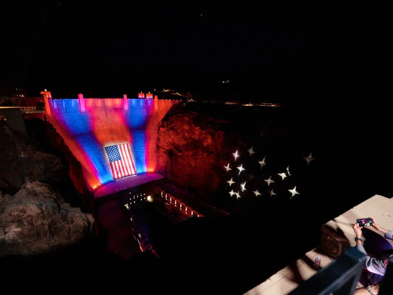 Hoover Dam – Celebrate America250 - Capture unforgettable nighttime views of Hoover Dam during this patriotic celebration.