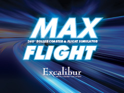 Max Flight Simulator Las Vegas attraction at Excalibur