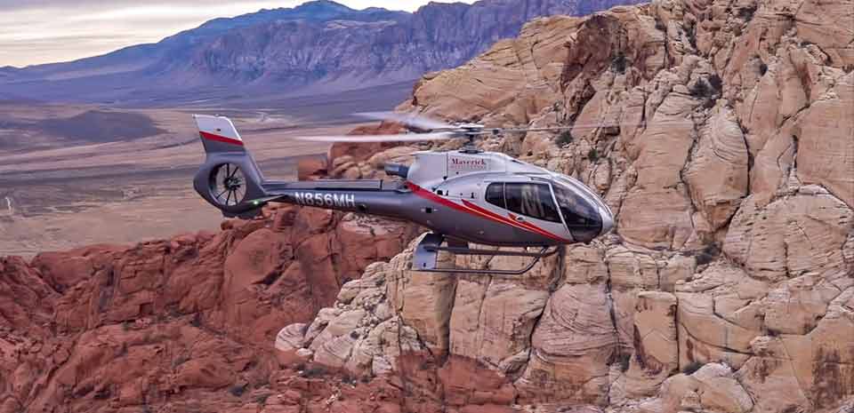Neon and Nature helicopter tour over Red Rock Canyon and the Las Vegas Strip