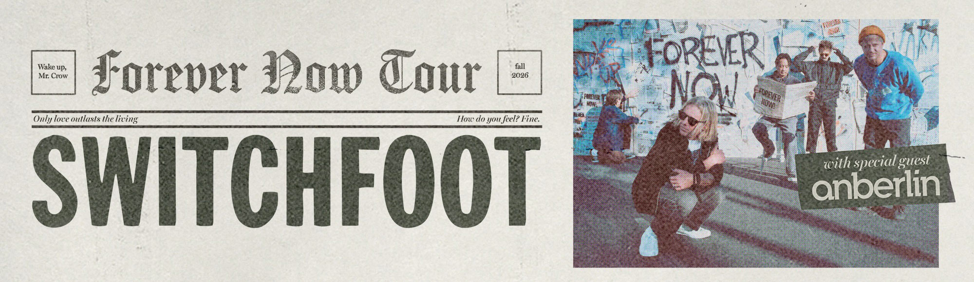 Switchfoot with special guest Anberlin Show