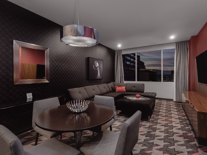 Hotel Room Sitting Area - The D Las Vegas