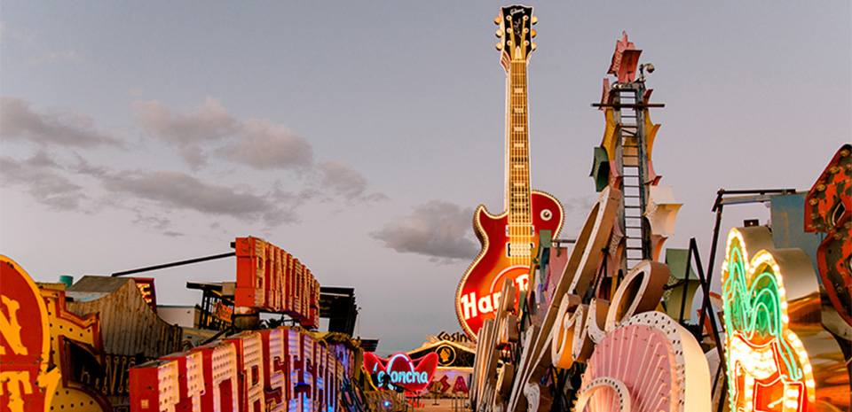 The Neon Boneyard at the Neon Museum Las Vegas