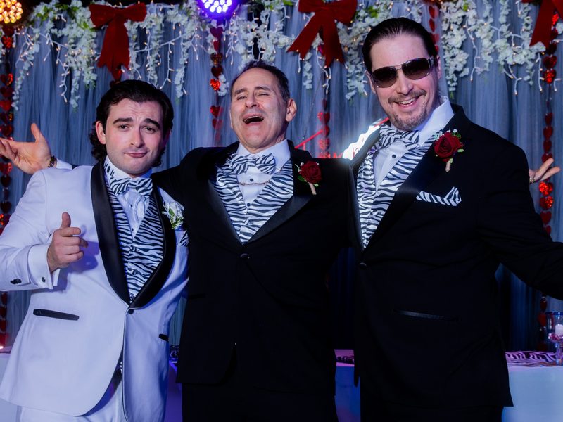 Tony n' Tina's Wedding - Tony and his groomsmen welcome you like part of the family.