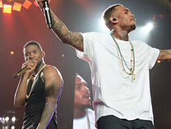 Usher and Chris Brown