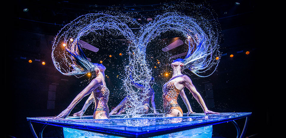 WOW The Vegas Spectacular water and acrobatics show at the Rio Las Vegas