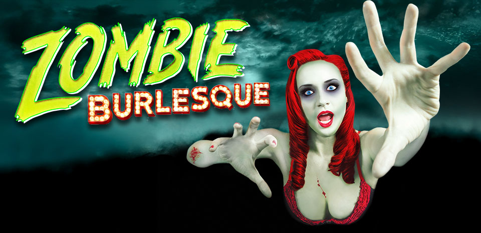 Zombie Burlesque performers on stage at the V Theater, Planet Hollywood Las Vegas