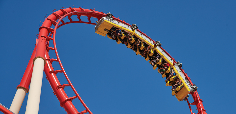 Big Apple Coaster roller coaster New York-New York Las Vegas Strip