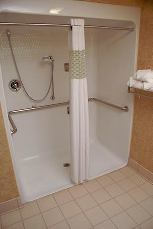 Roll-in shower