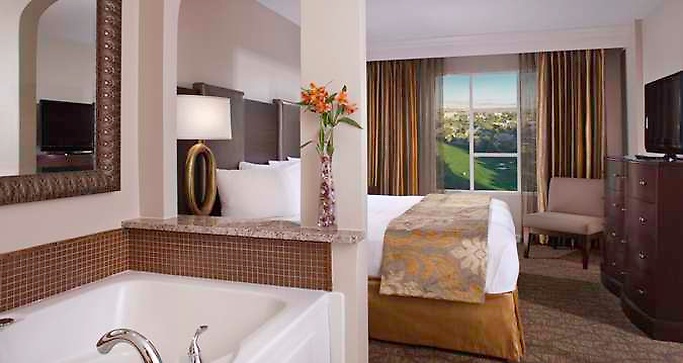 Bedroom with tub