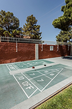 Shuffleboard court