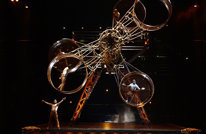 KÀ by Cirque du Soleil - Wheel of Death Slave Cage