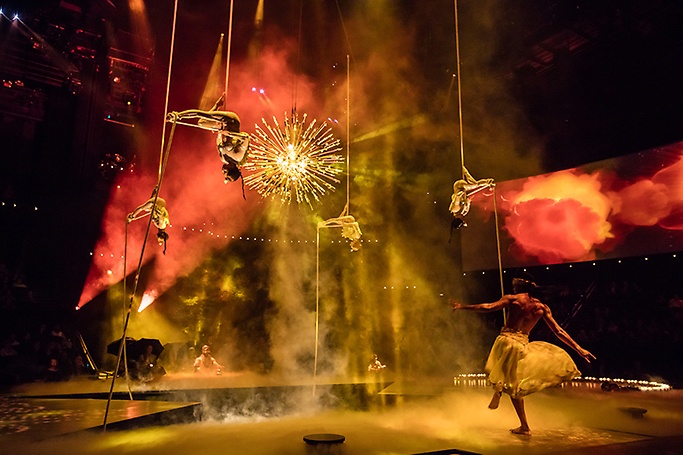 The Beatles LOVE by Cirque du Soleil - Here Comes The Sun Aerialists