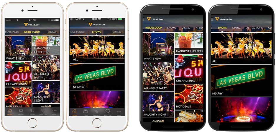 Vegas.com Mobile Apps