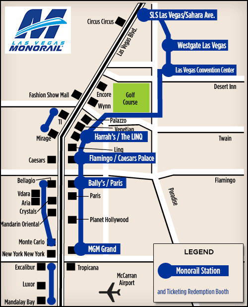 monorail las vegas map